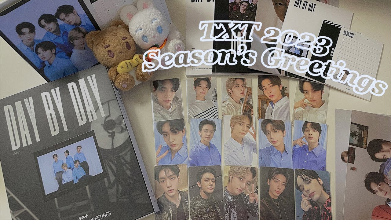Unboxing three TXT 2023 Season's Greetings! - YouTube