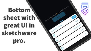 How to create a cool bottom sheet in sketchware pro.