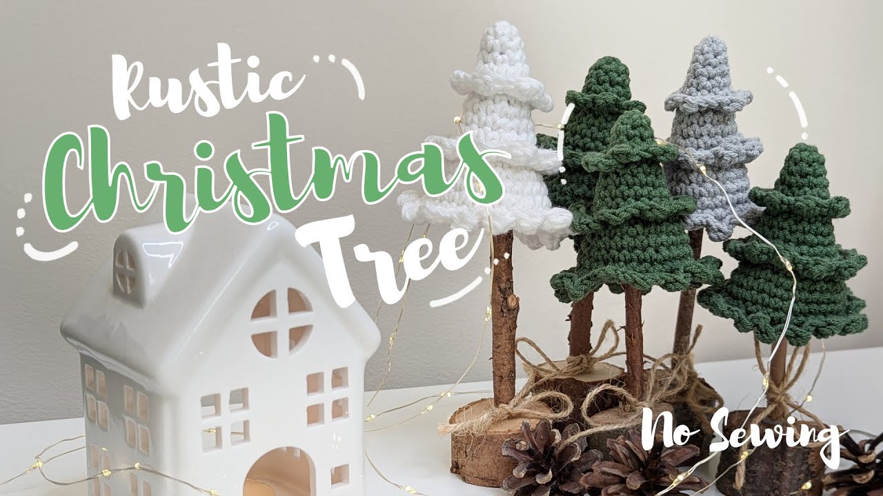 How To Crochet Rustic Christmas Tree | Christmas Crochet Tutorial - YouTube