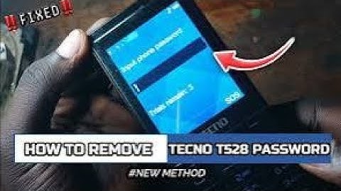How to Remove Tecno T528 Password - NEW METHOD