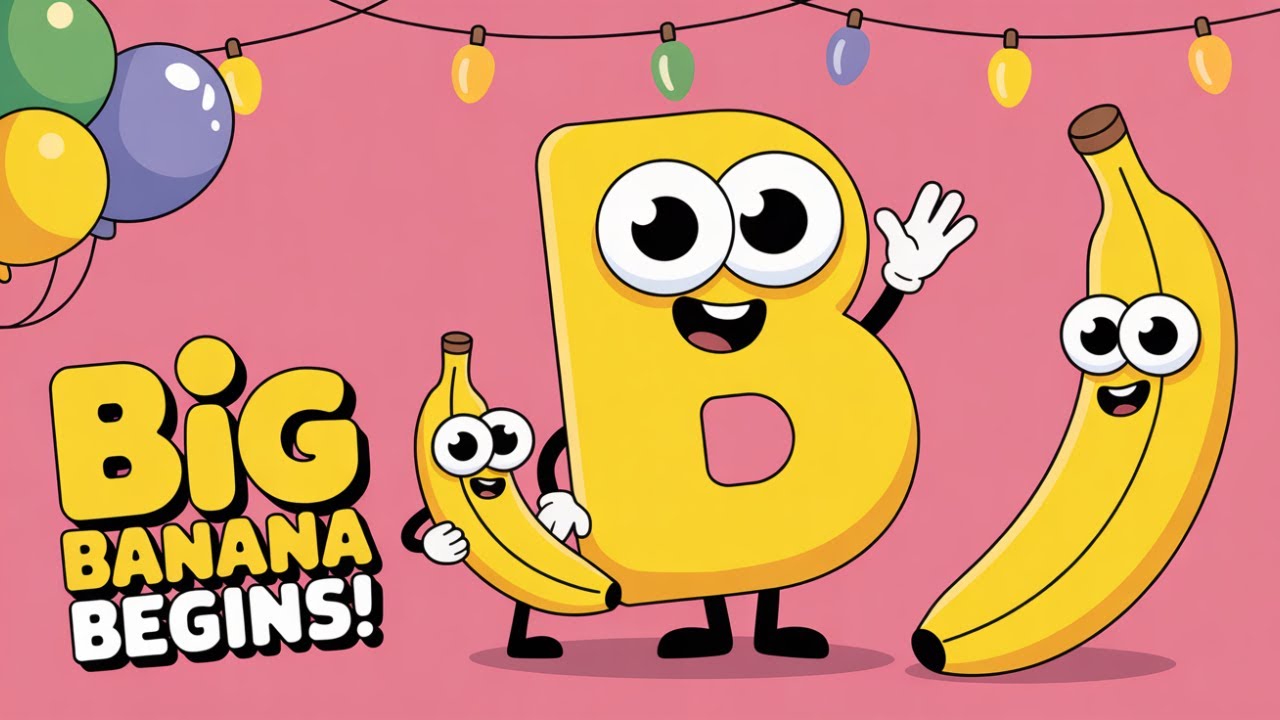 Letter B is for Banana 🍌 | Learn the Alphabet with Kiwooza Friends ...