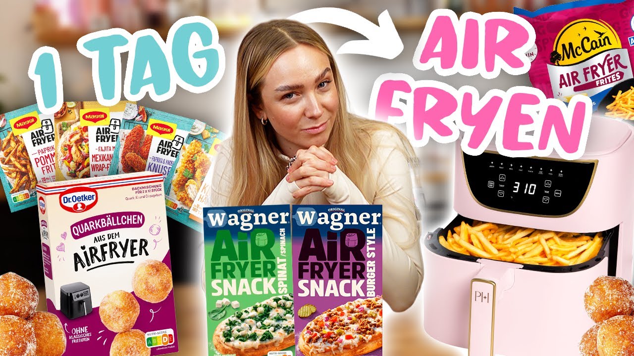 1 TAG nur AIRFRYER Produkte essen 🔥