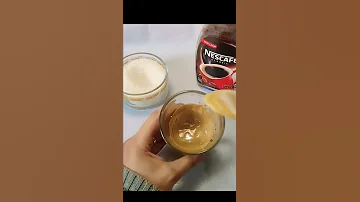 نسكافيه برغوة كبيرة بدون مضرب كهربي أو خلاط 