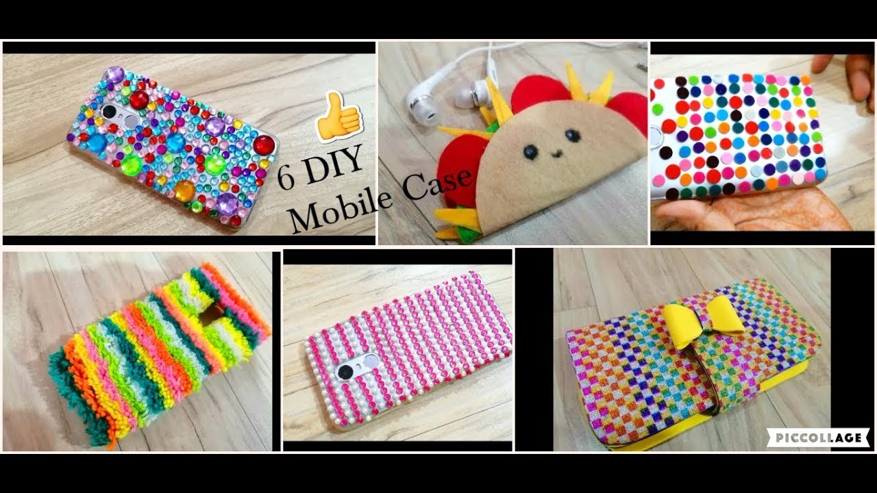 6 DIY PHONE CASES Fun and Useful Phone hacks Mobile cover at Home