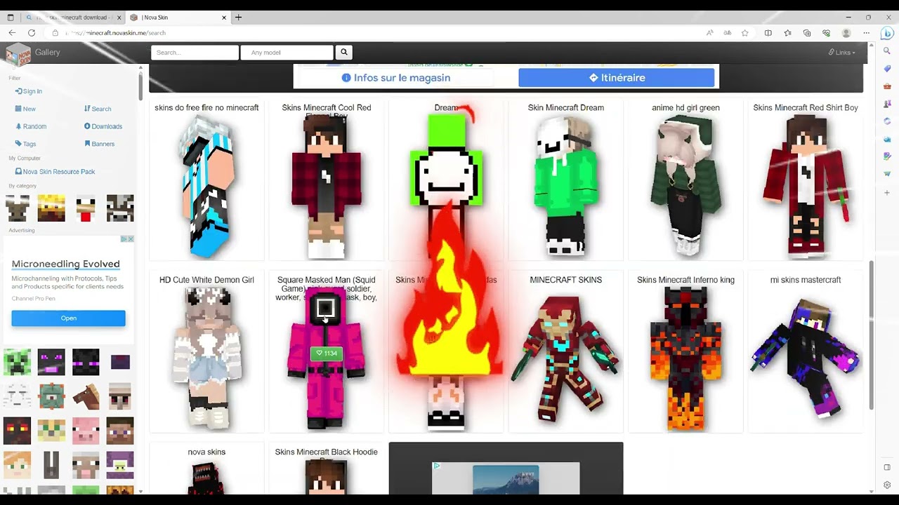 Latest Minecraft skins Page - 1134