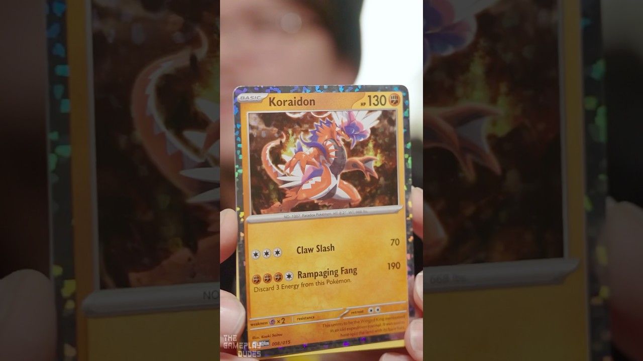 koraidon pokemon card mcdonalds 2025 PROMO 3 PACK [3] Claw Strike (70) Attack 2 Dragon Discovery: McDonald's New Pokmon