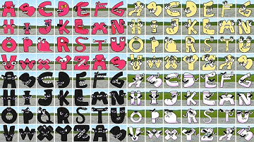Alphabet Lore But Everyone Is ALL Different Versions (A-Z) Full Version in Garry