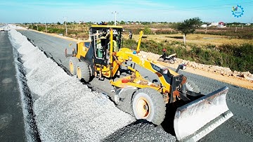 Making The Grade Liugong Grader Spreading Gravel Installing New Roads | Grader In Action