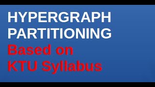 Hyper graph partitioning