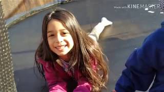 Kids Present from Santa/Building the trampoline