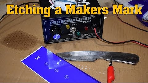 How I etch my Makers Mark