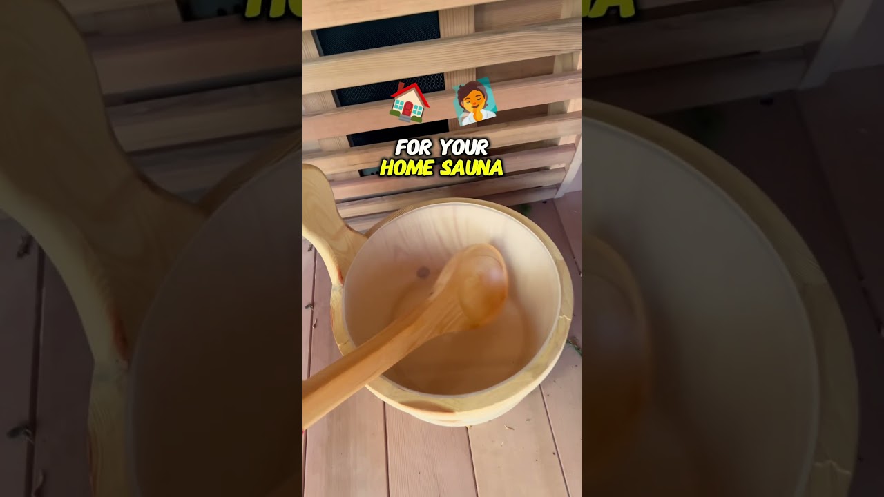 Steam is an essential part of sauna bathing 🧖‍♀️