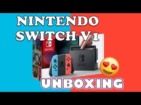 Nintendo Switch V1 (box and plastic included), Video Gaming, Video