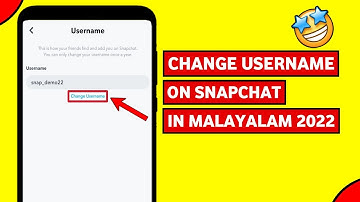 How To Change Username On Snapchat🤩 | 2022 | In Malayalam