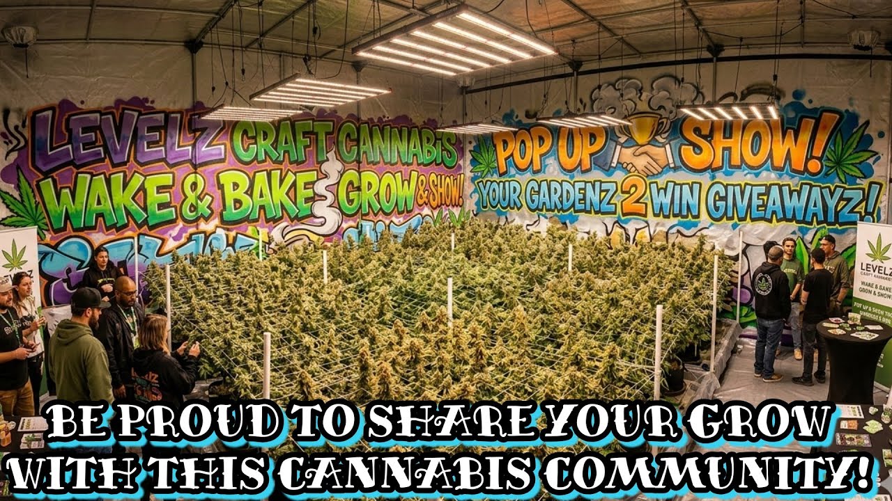 Greatest Wake & Bake Grow & Show on YouTube wit LeVeLz & The Cannamunity Show Grows 2 Win GiveAwayz!