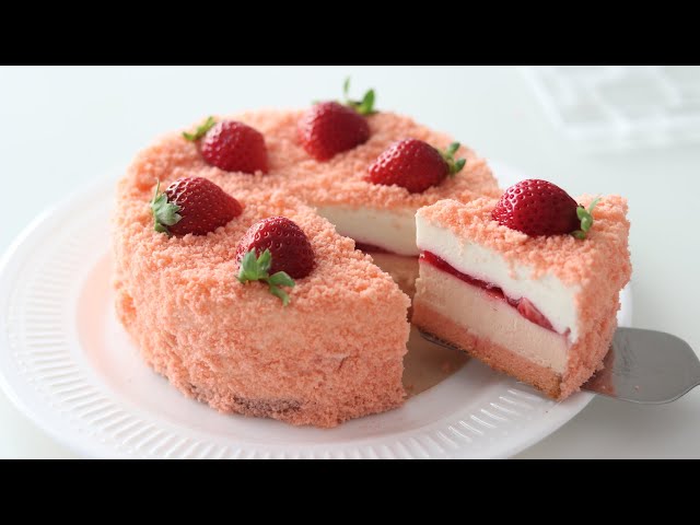 いちごのドゥーブル・フロマージュの作り方＊チーズケーキ Strawberry Double Fromage：Cheesecake｜HidaMari Cooking