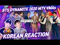 🔥(ENG) KOREAN RAPPERS react to BTS Performs "Dynamite" | 2020 MTV VMAs