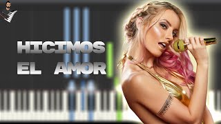 Katie Angel - Hicimos el amor | Instrumental Piano Tutorial / Partitura / Karaoke / MIDI screenshot 5