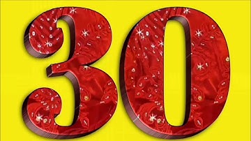 30 seconds 3D countdown TIMER with sound effect