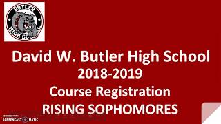 Sophomore Course Selection 2018 - 2019