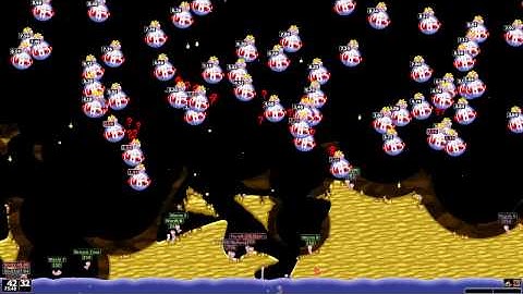 Worms Armageddon - MB Bomb Total Map Destruction
