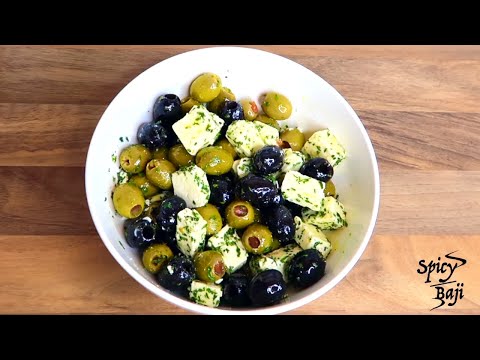 Marinated Olives with Feta Cheese