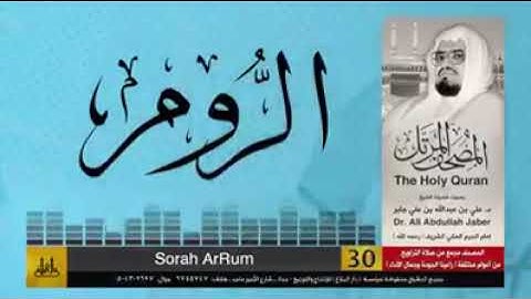 سورة الروم بصوت الشيخ علي جابر رحمه الله