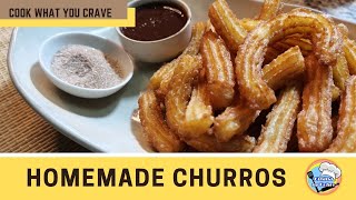 HOMEMADE CHURROS \/\/ HOW TO MAKE CHURROS \/\/ CHURROS