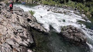 Kayaking Trinity River Pigeon Point with Gold Country Paddlers