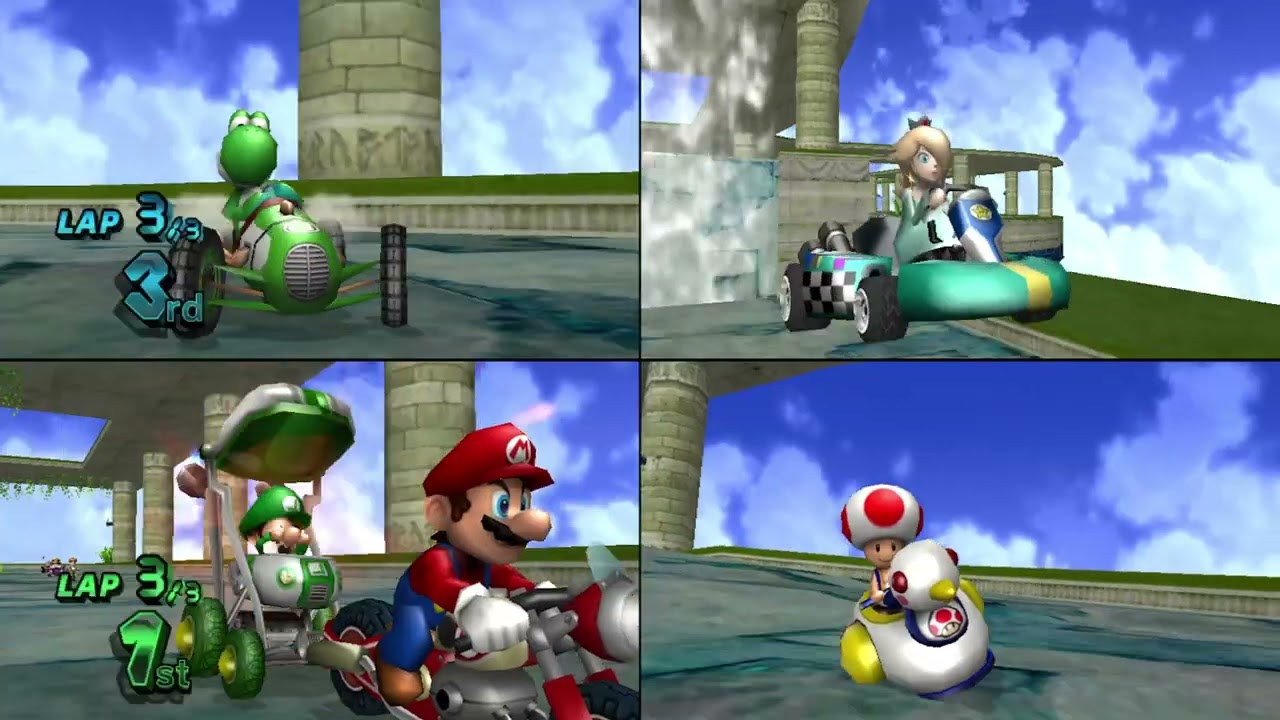 Mario Kart Wii Custom Tracks (Wiimms) ✦ 4 Players #775 (3 Tracks) Mirror