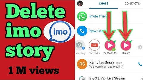 How to Delete imo Story / imo Friends of Friends Story Delete Kaise Kren