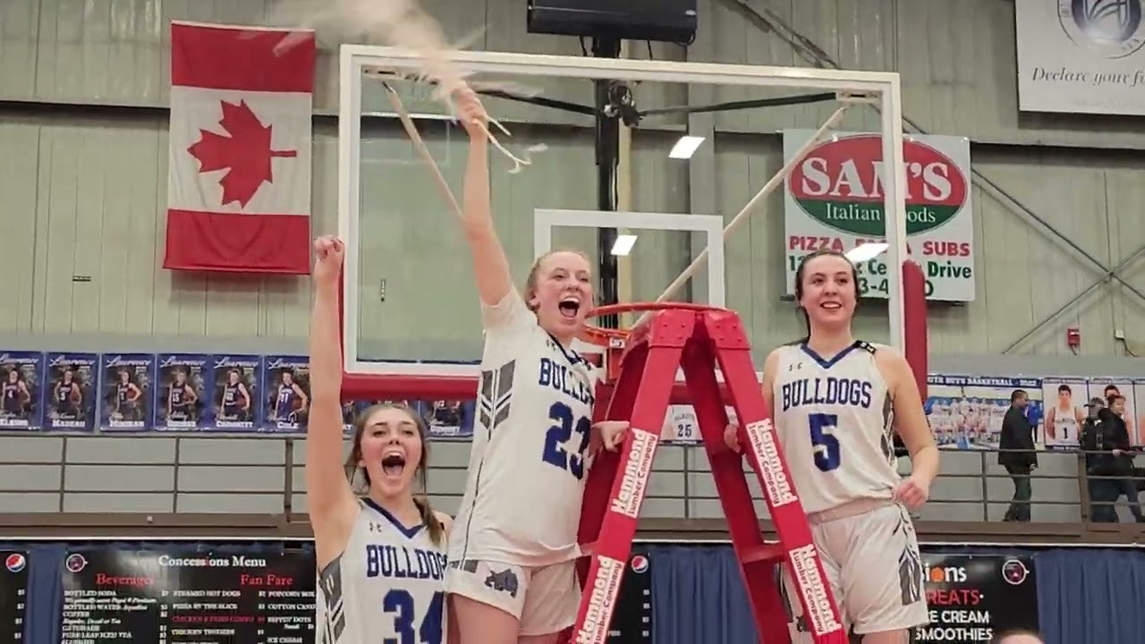 The Bulldogs cut down the net on Friday, March 3 in Augusta #basketball #tourney2023