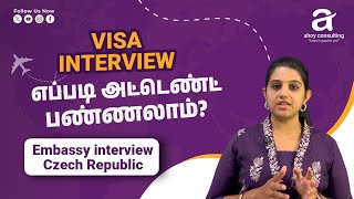 VISA INTERVIEW | AHOY CONSULTING COIMBATORE | STUDY IN CZECH REPUBLIC | TAMIL