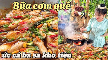"Ức cá ba sa kho tiêu"Bữa cơm chiều đạm bạc, em mời mấy anh chị nha l vanphong vlog