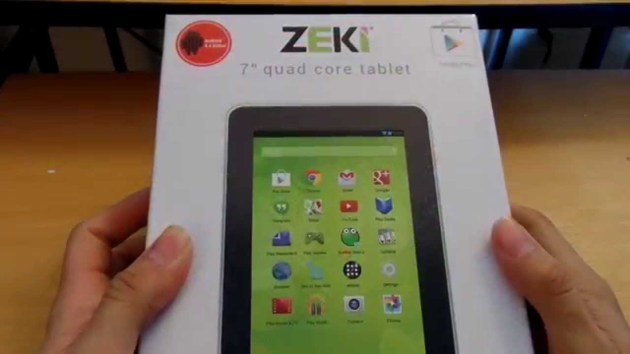 ZEKI 7" Quadcore Tablet 7BQG774B (Unboxing) - YouTube