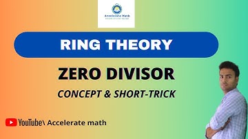 Zero divisor of a Ring |concept|Example|short trick