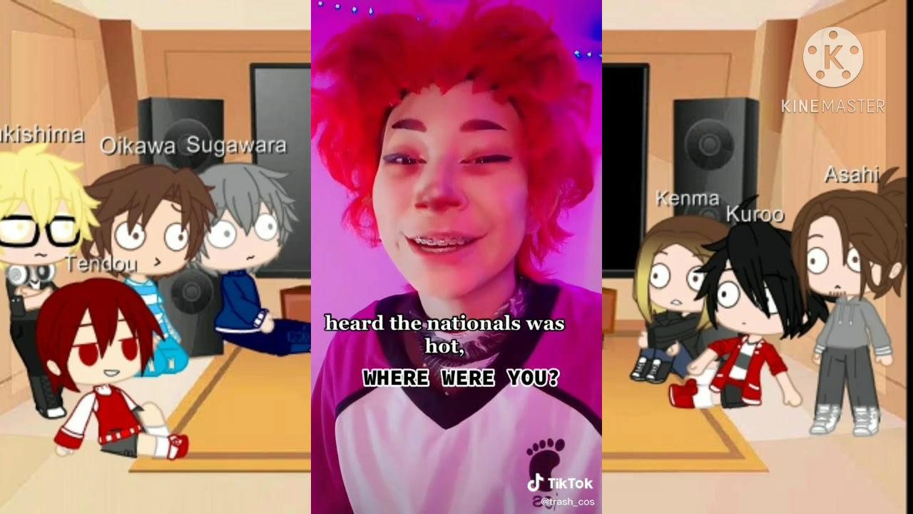 My favorite haikyuu characters react to tiktoks || haikyuu || GachaClub || ○♡○♡