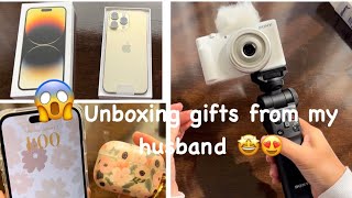 Unboxing IPhone 14 Pro Max Gold 256 gb | Sony ZV -1F | ASMR