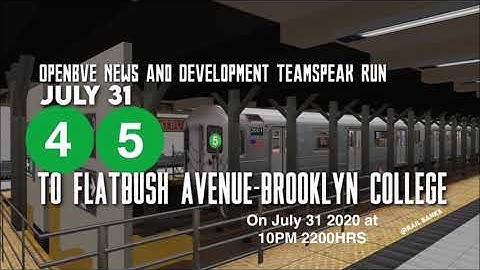 BVE News n Development: Role-play Multiplayer Run 4/5 to Flatbush Avenue