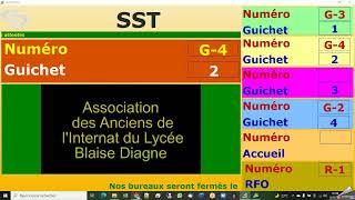 Présentation Soft Gestion files d'attente avec alerte sonore, rappel de numéros, fermeture guichets. screenshot 1