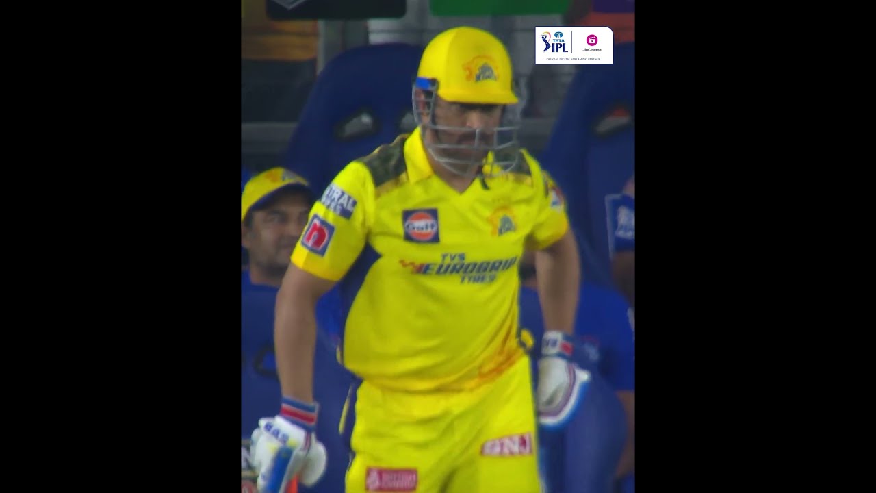 Dhoni arrives on the crease   GTvCSK  JioCinema