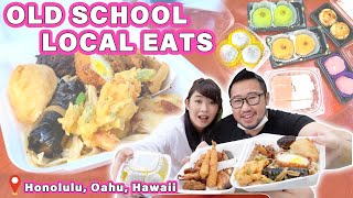 OLD SCHOOL LOCAL EATS! || [Honolulu, Oahu] Hawaii's Okazuya & Mochi!