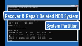 recover & repair deleted mbr system partition in windows 11/10/8/7