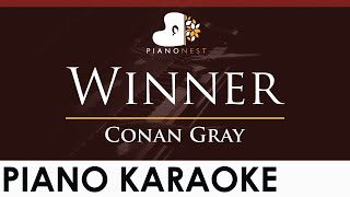 Conan Gray - Winner - HIGHER Key (Piano Karaoke Instrumental) Resimi