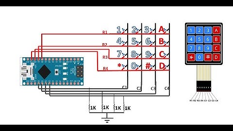 4x4 keypad concept (without library) with arduino