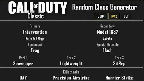 MW2 - Sub Base Ground War Domination (17-16) Random Class Generator #80 [2020]