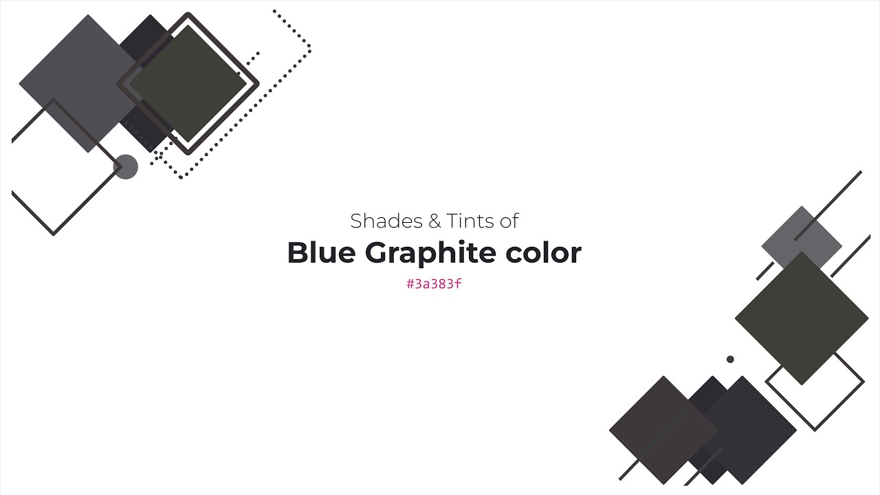 Shades & Tints of Blue Graphite color #3a383f A Cool Blue color #333138 ...