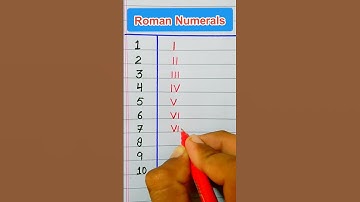Roman Numerals from 1 to 10/Roman Numbers/1 to 10 Roman Countings