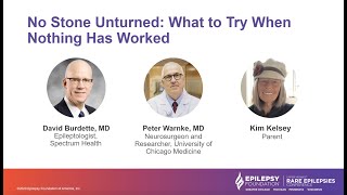 Upper Midwest Rare Epilepsies Conference - No Stone Unturned Panel