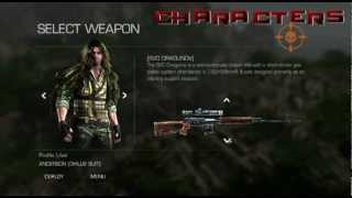Sniper Ghost Warrior 2 - All multiplayer weapons and characters